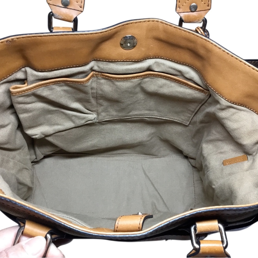 Authentic BURBERRY Canvas Tote Brown Bag (No strap) - Picture 11 of 16